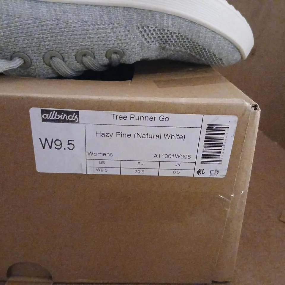 ALLBIRDS TREE RUNNER GO – WOMEN'S GREY KNIT SNEAKERS, UK 6.5 (US 9.5)
