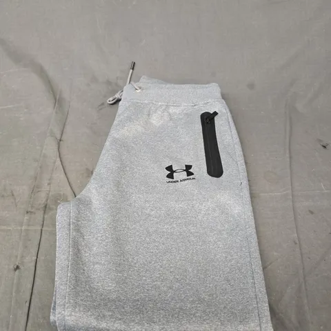 UNDER ARMOUR GREY SWEATPANTS WITH ZIP POCKETS - SIZE UNSPECIFIED