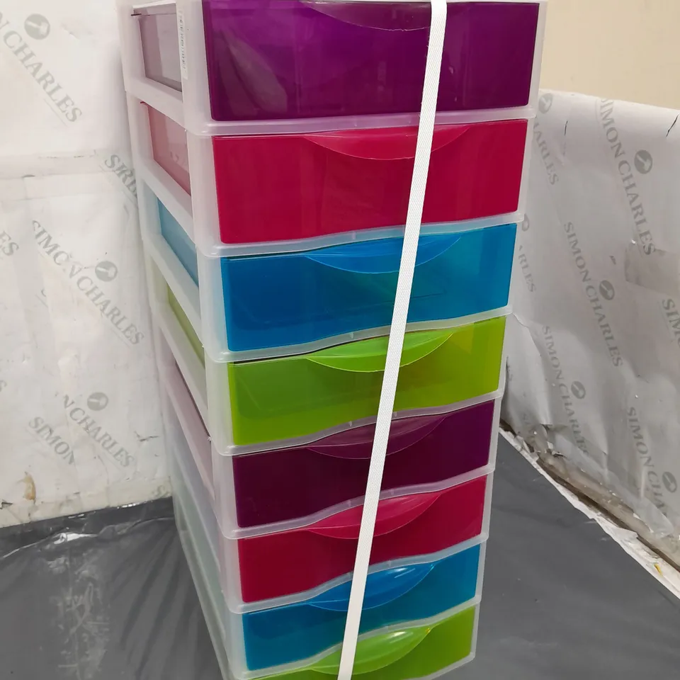 ORGAMIX MULTICOLOUR SET OF 8 DRAWERS