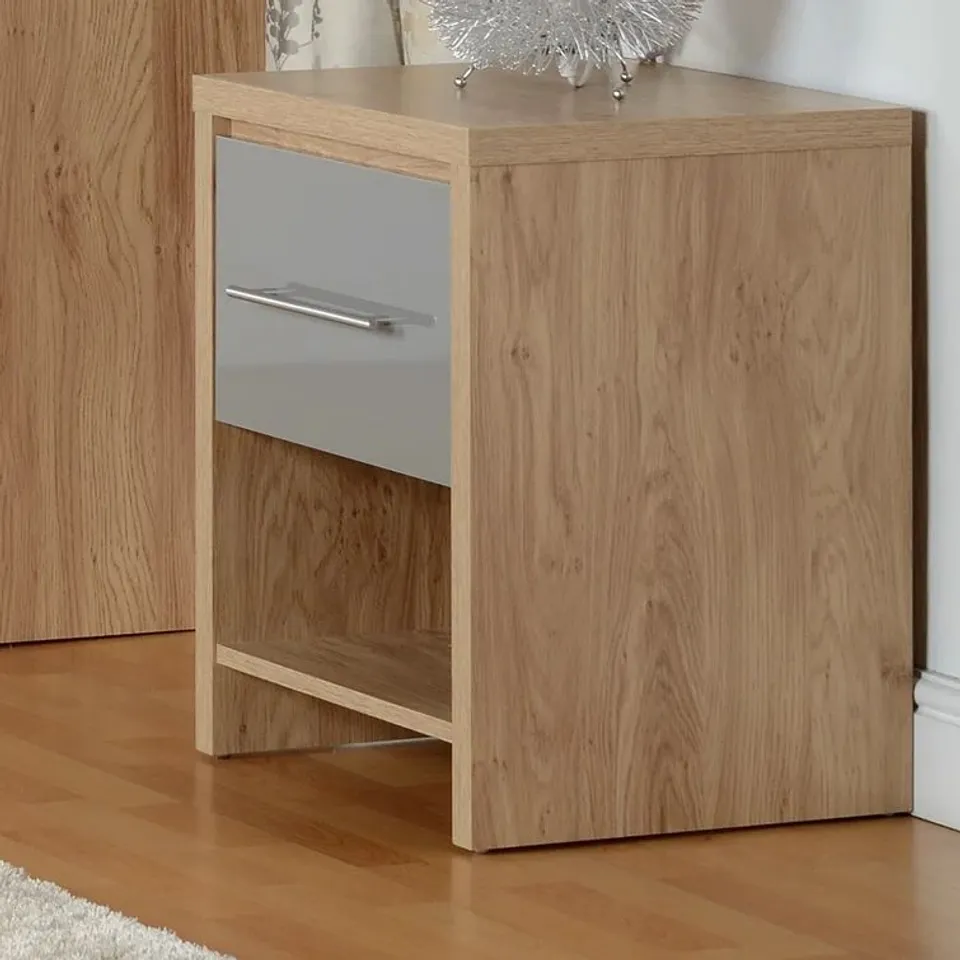 BOXED LOUISA 1 DRAWER BEDSIDE TABLE