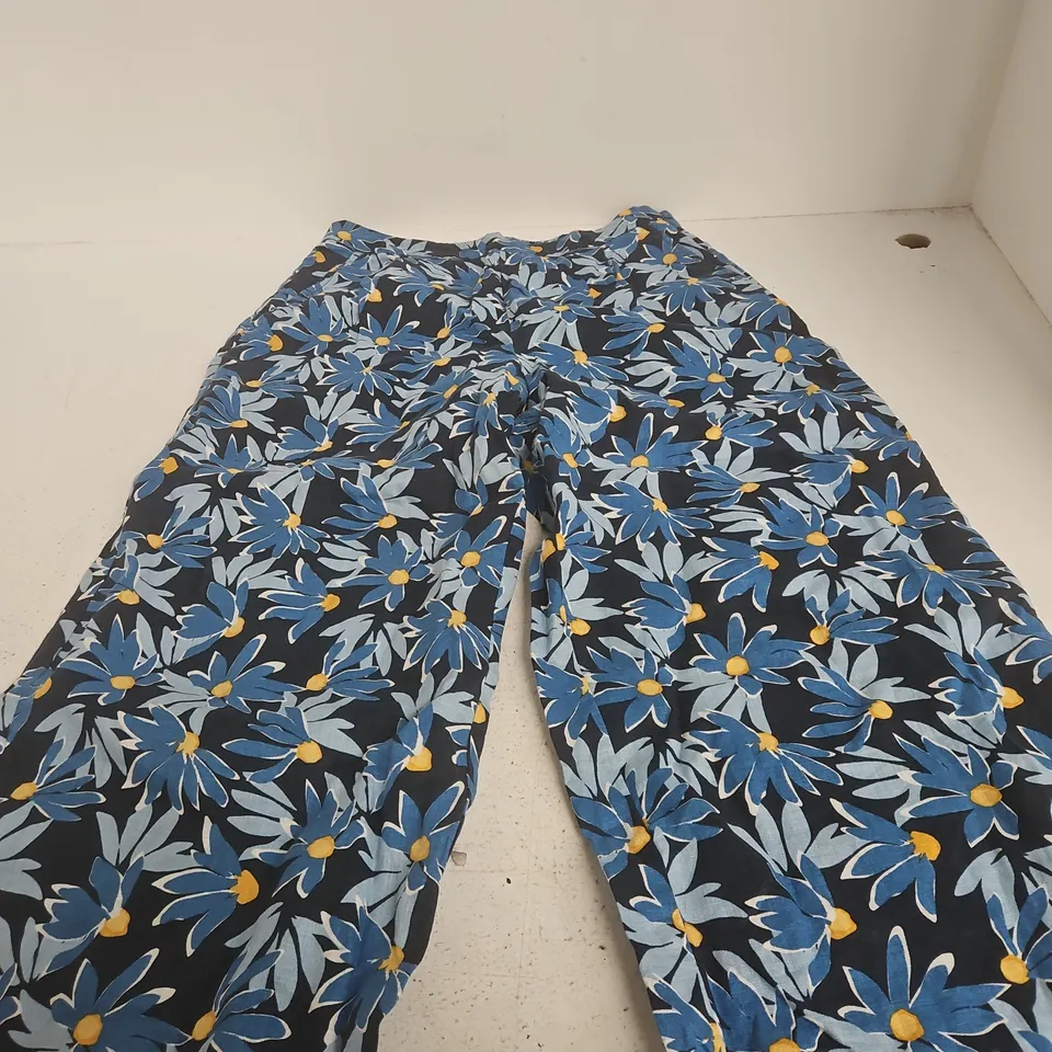 SEA SALT CORNWALL FLORAL PRINT TROUSERS - 12