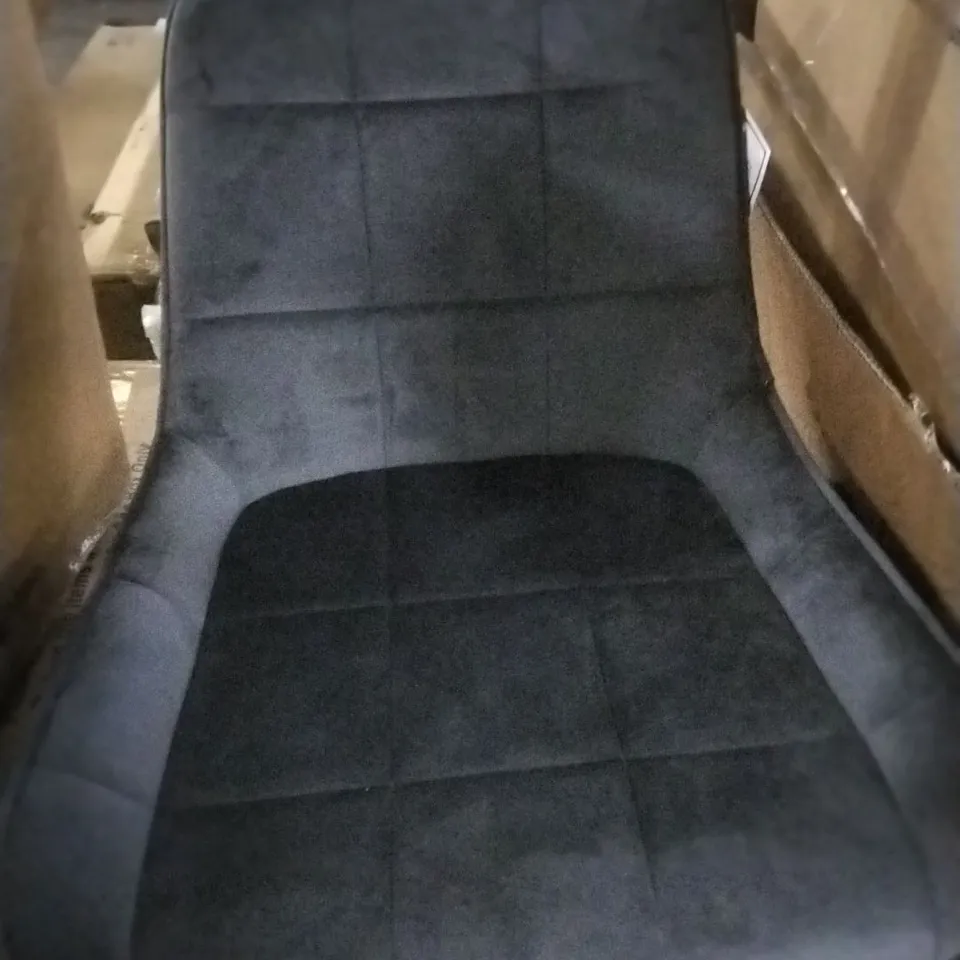 BOXED SET OF 2 WOLTU DARK GREY DINING CHAIRS