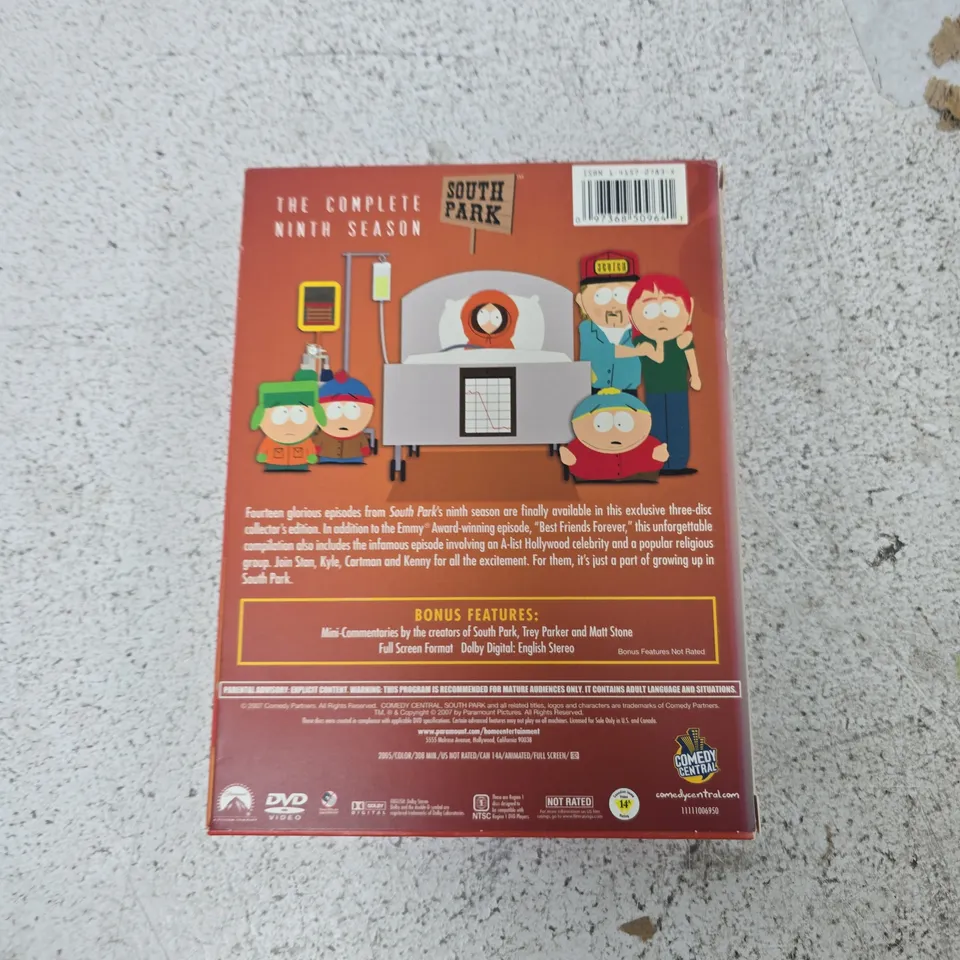 SOUTH PARK: THE COMPLETE NINTH SEASON – THREE-DISC DVD BOX SET