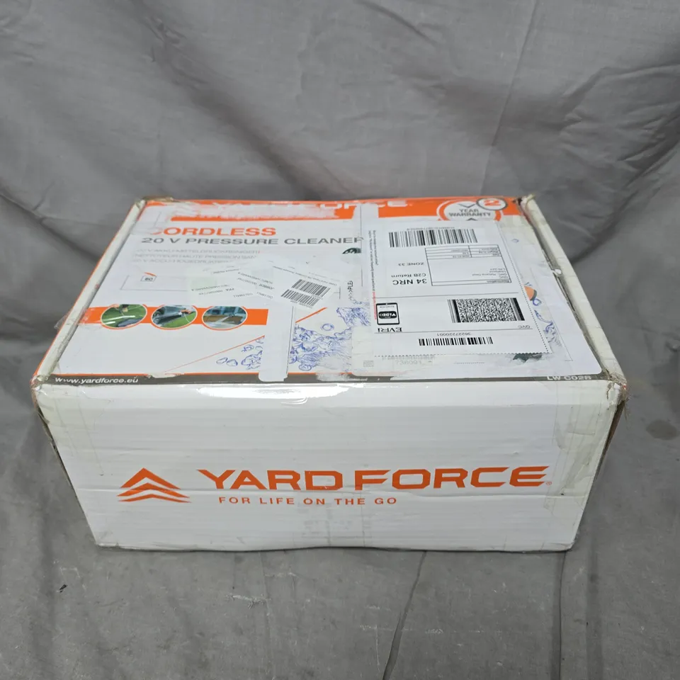 YARD FORCE 20V CORDLESS PRESSURE WASHER
