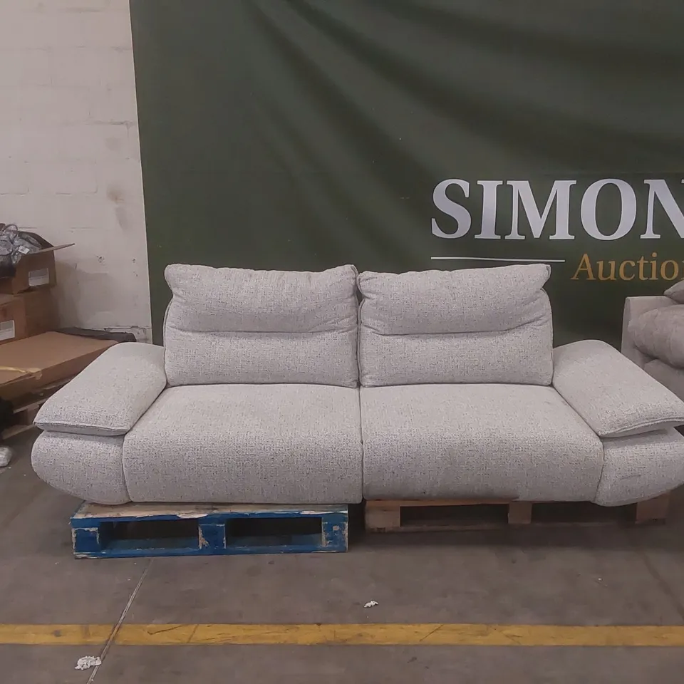 DANETTI ELIO GREY FABRIC 3 SEATER SOFA