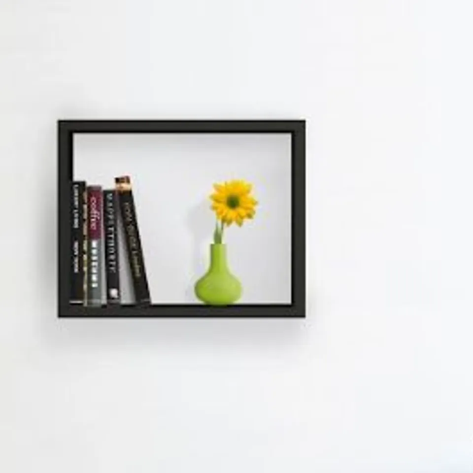 BRAND NEW BOXED BLACK CUBIC SHELVING UNIT