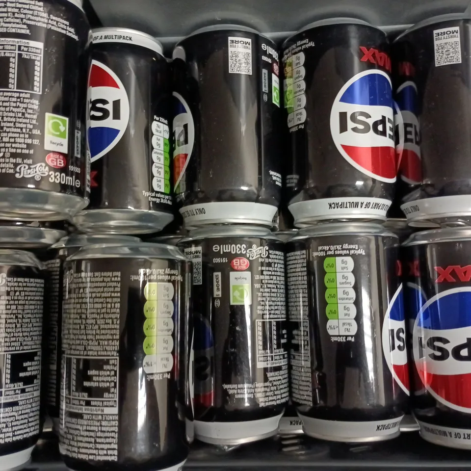 APPROXIMATELY 20 ASSORTED FOOD AND DRINK ITEMS TO INCLUDE TONY'S CHOCOLATE, PEPSI MAX, ETC