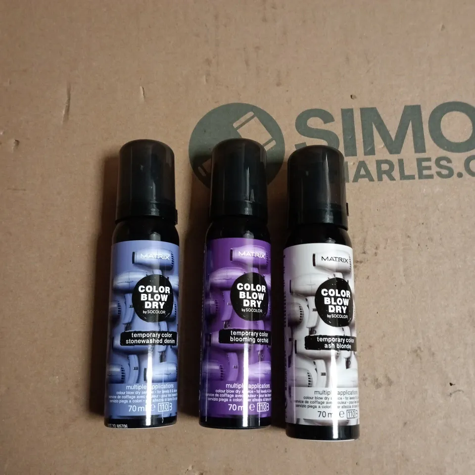 BOX OF APPROXIMATELY 20 ASSORTED MATRIX BLOW DRY TEMP COLOUR