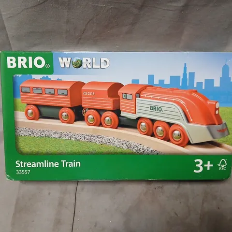 BOXED BRIO WORLD STREAMLINE TRAIN SET (33557)