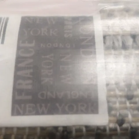 BRAND NEW BAGGED PACO HOME 675 COUNTRY RUG IN GREY - 80 x 150cm
