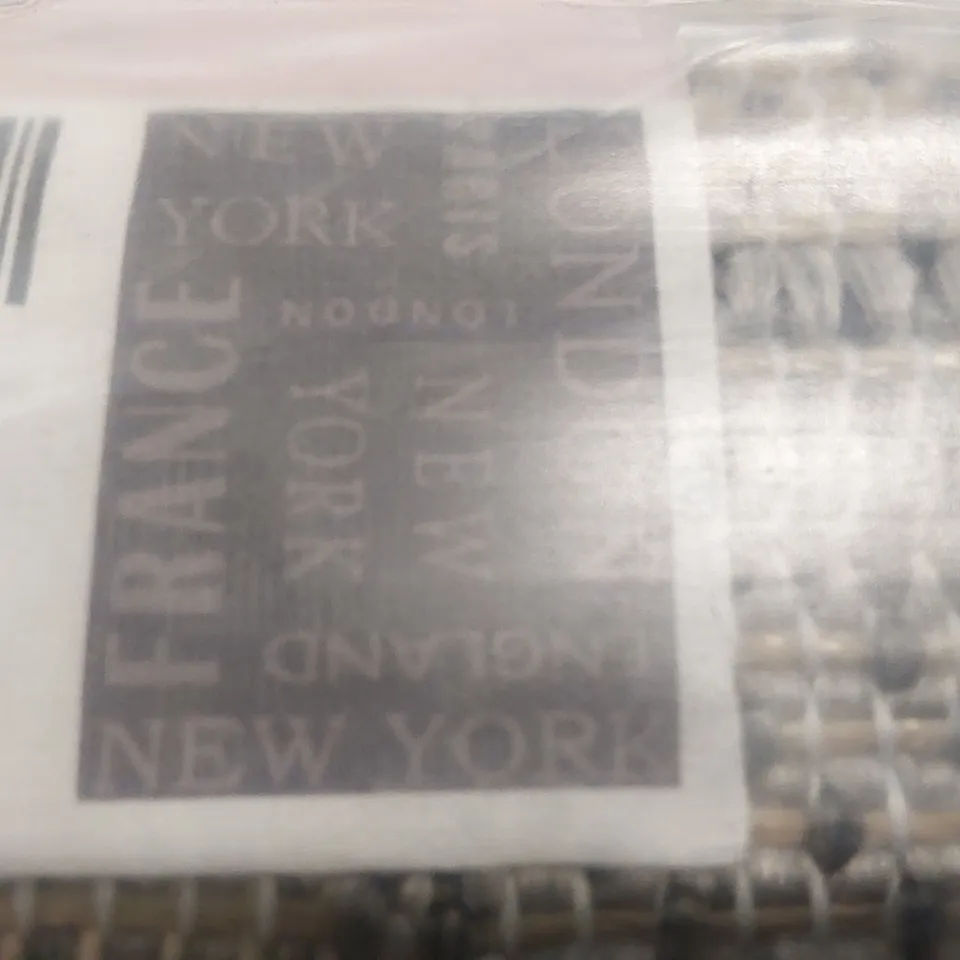 BRAND NEW BAGGED PACO HOME 675 COUNTRY RUG IN GREY - 80 x 150cm