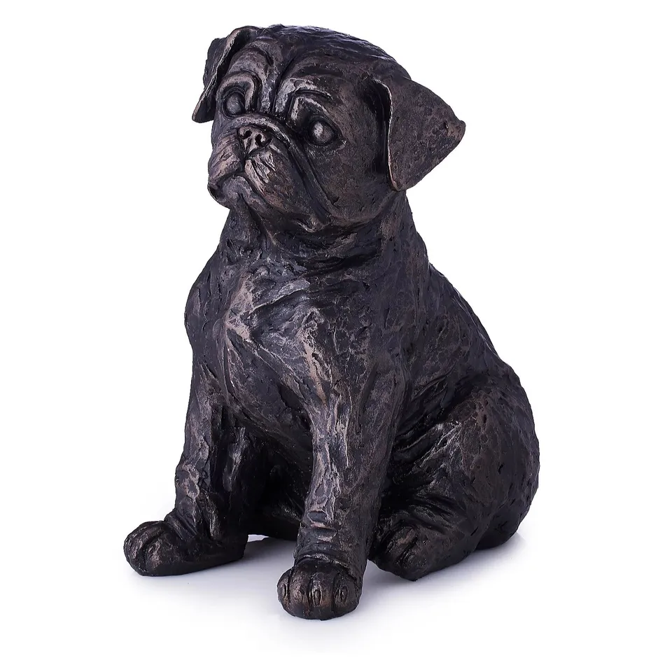 GARDEN STORIES TIMELESS BELLE THE PUG SCULPTURE