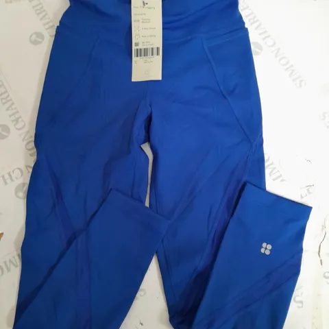 SWEATY BETTY SUPER POWER ICON 7/8 LEGGINGS IN BLUE - XS