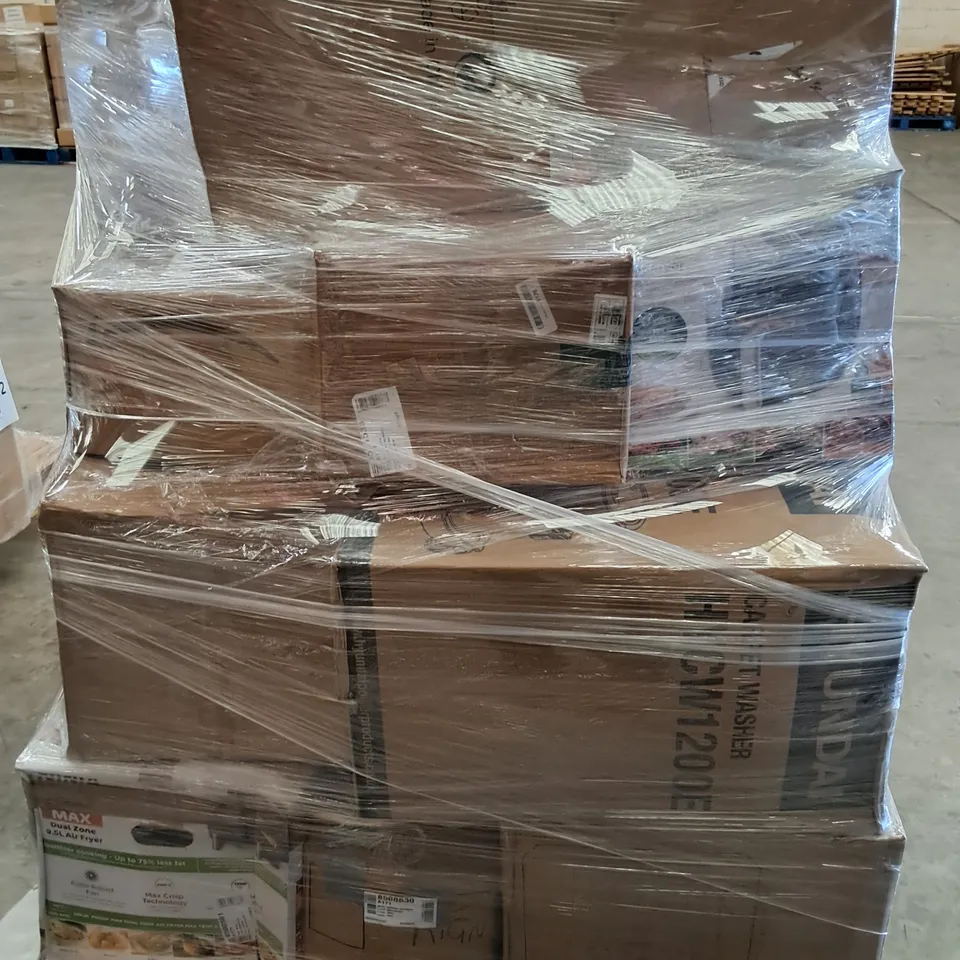 PALLET OF APPROXIMATELY 20 UNPROCESSED RAW RETURN HOUSEHOLD AND ELECTRICAL GOODS TO INCLUDE;