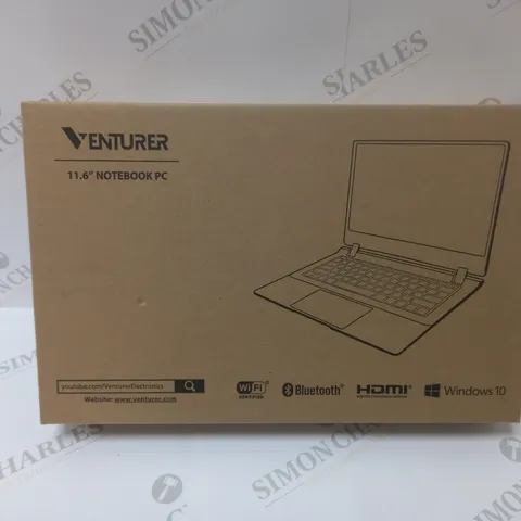 BRAND NEW BOXED VENTURER EUROPA PLUS 11 NOTEBOOK 11.6 INCH 4GB 64GB STORAGE WINDOWS 10S BLACK 8VECN6811C44G