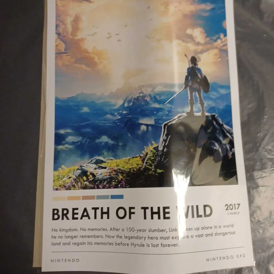 NINTENDO BREATH OF THE WILD POSTER - 42X30CM