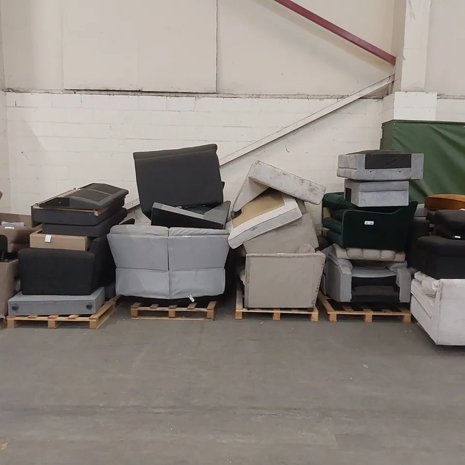 6 X PALLETS OF ASSORTED SOFA PARTS AND ARMCHAIR PARTS 