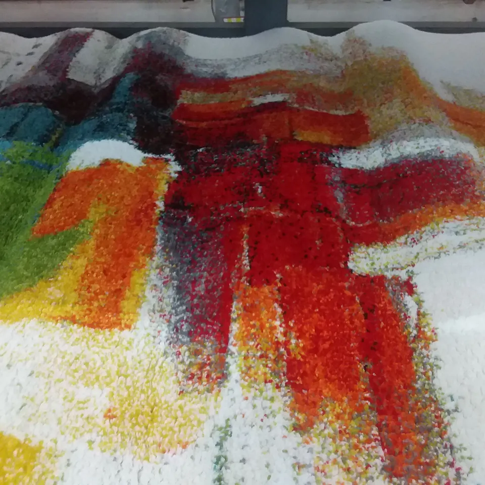 EVSIMO RUG - GREY / YELLOW/ RED / BLUE 