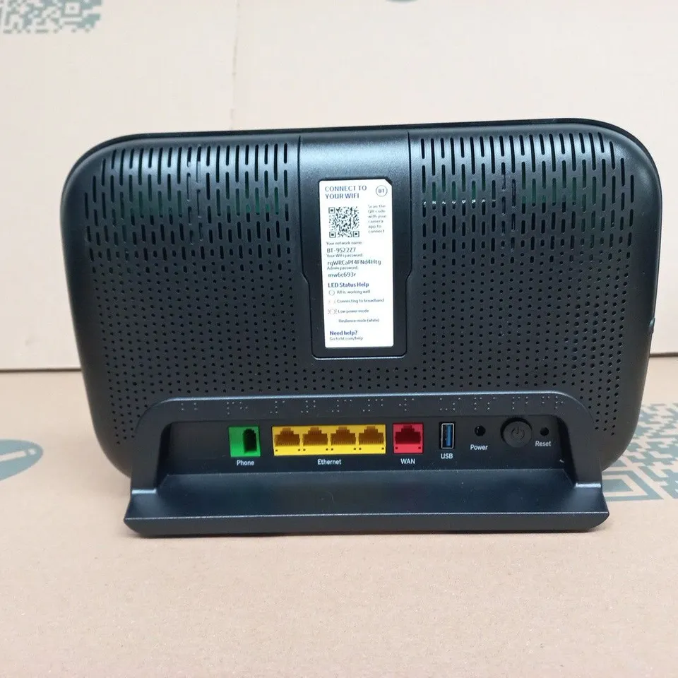 BT HOME HUB BROADBAND ROUTER – BLACK, WIFI
