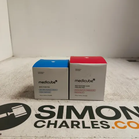 MEDICUBE ZERO PORE PAD & RED SUCCINIC ACID PEELING PAD – 2 BOXES
