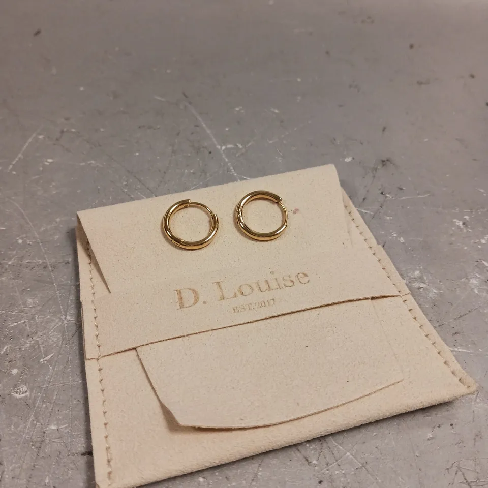 D. LOUISE MINI HOOP EARRINGS 