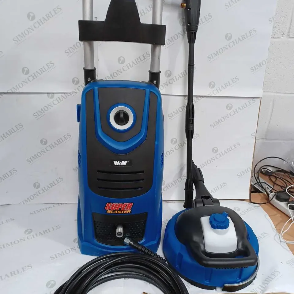 WOLF SUPER BLASTER PRESSURE WASHER BLUE - COLLECTION ONLY