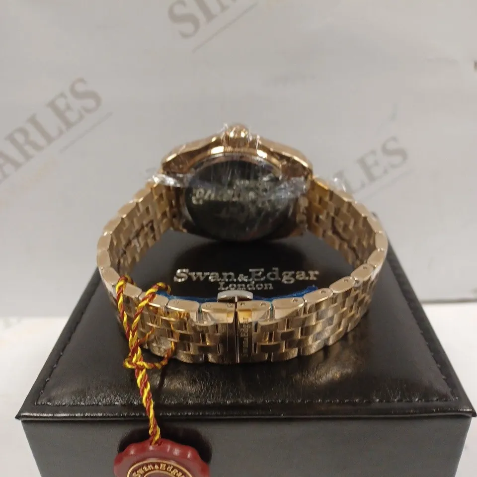LIMITED EDITION SWAN & EDGAR HAND ASSEMBLED ESSENTIAL AUTOMATIC ROSE WATCH RRP £210