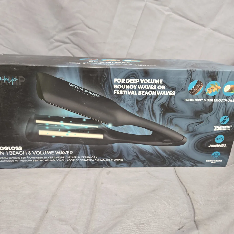 REVAMP PROGLOSS 2-IN-1 BEACH & VOLUME WAVER