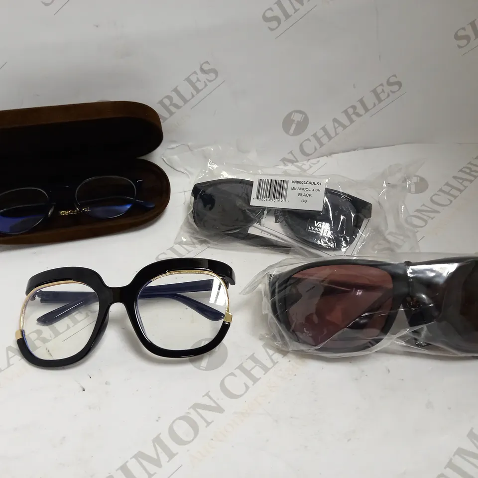 LOT OF APPROXIMATELY 20 ASSORTED EYEWEAR ITEMS, TO INCLUDE SPECTACLES, SUNGLASSES, CASES, ETC