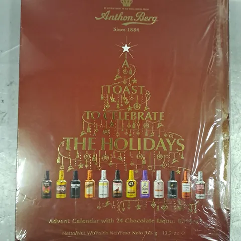 ANTHON BERG ADVENT CALENDAR WITH 24 CHOCOLATE LIQUOR BOTTLES