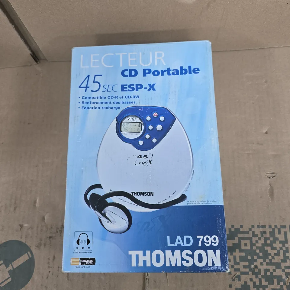 THOMSON LAD 799 CD PORTABLE PLAYER – BOXED WITH HEADPHONES
