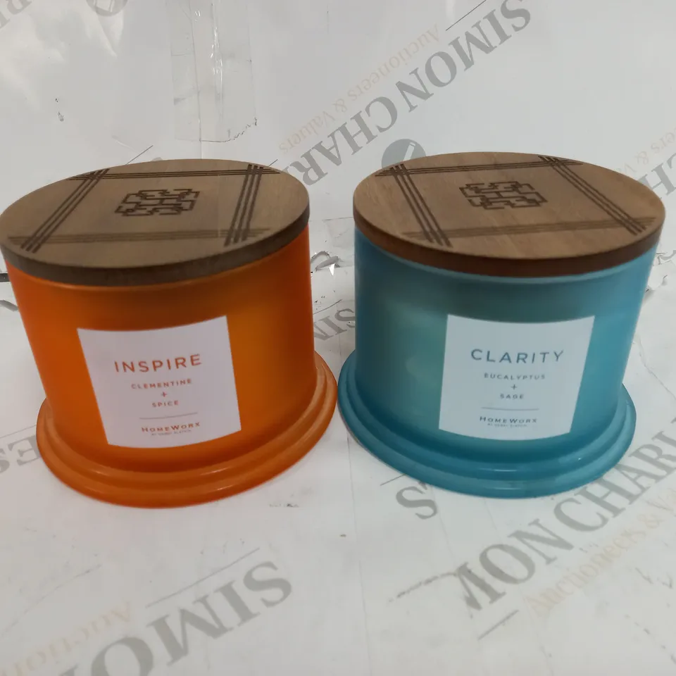 SET OF 2 HOMEWORX CANDLES