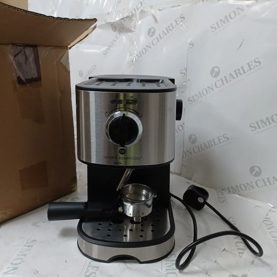 BOXED COOK'S ESSENTIALS PUMP ESPRESSO COFFEE MACHINE