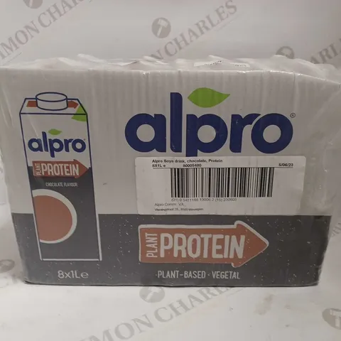 BOX OF APPROX 8 ALPRO PLANT PROTEIN SHAKE - 8X1L