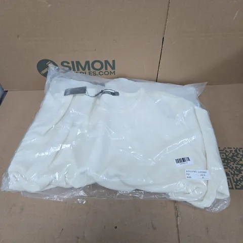 PURE & NATURAL LADIES CREW NECK JUMPER – IVORY, UK SIZE 20