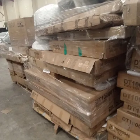 PALLET OF ASSORTED DESIGNER INCOMPLETE FURNITURE PARTS AND PIECES
