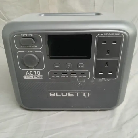 UNBOXED BLUETTI AC70 PORTABLE POWER STATION