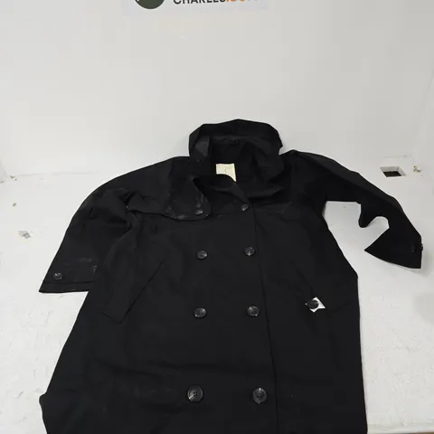 SEASALT CORNWALL RAIN COAT β BLACK, WOMEN'S UK 14 (EU 42, US 10)