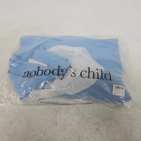 BAGGED NOBODYS CHILD JAX CREPE TROUSERS IN BLUE - UK 14