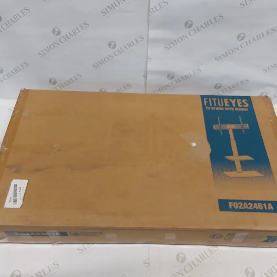 BOXED FITUEYES F02A2461A TV STAND WITH MOUNT (1 BOX)