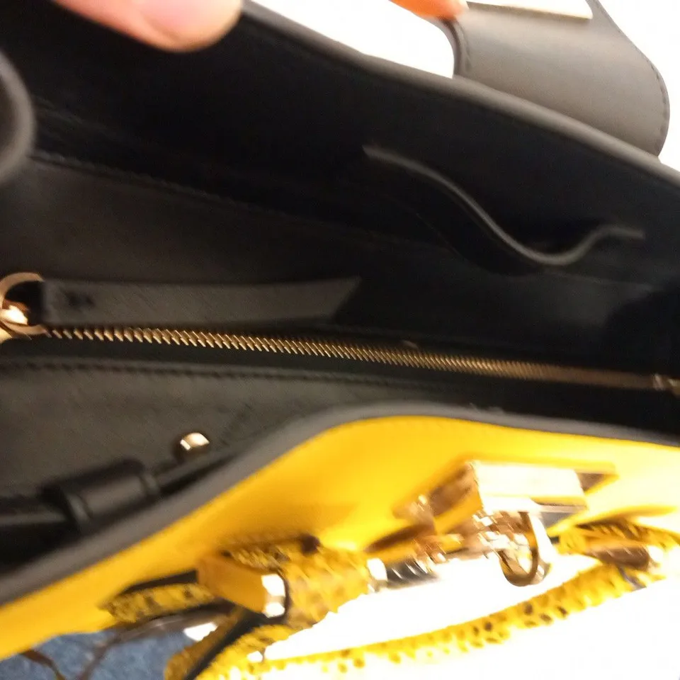 ROBERTO CAVALLI YELLOW MEDIA BAG
