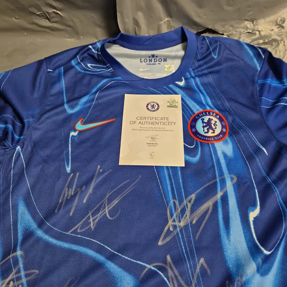SIGNED NIKE CHELSEA HOME SHIRT WITH CERTIFICATE OF AUTHENTICITY