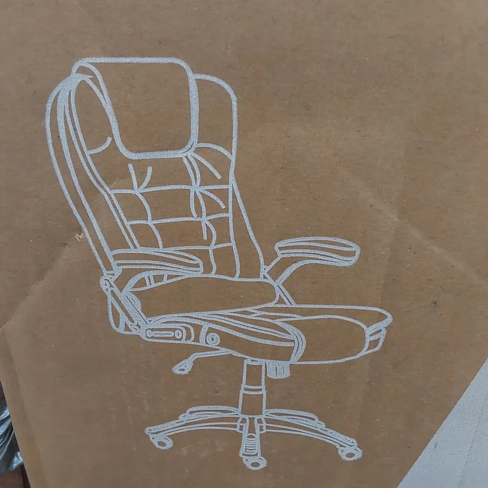 BOXED BLACK OFFICE GAMING CHAIR 