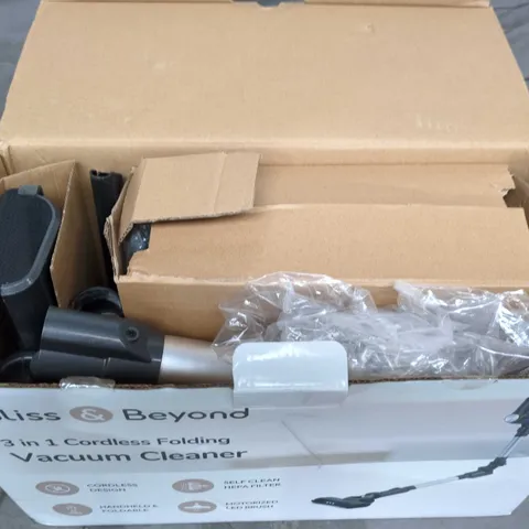 BLISS & BEYOND 3-IN-1 CORDLESS FOLDING VACUUM CLEANER – BOXED