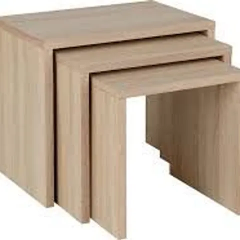 BOXED CAMBOURNE NEST OF TABLES - LIGHT SONOMA OAK (1 BOX)