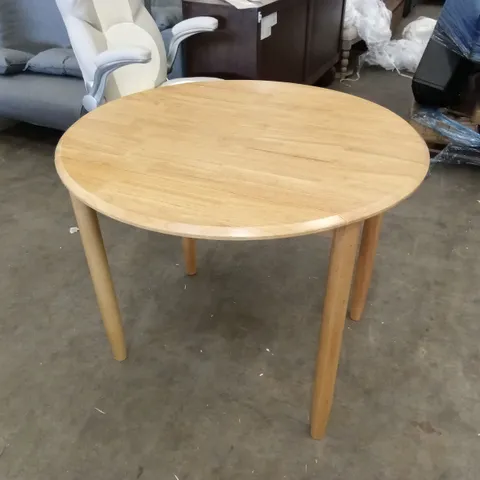 ANKRUM EXTENDABLE DROP LEAF SOLID OAK DINING TABLE