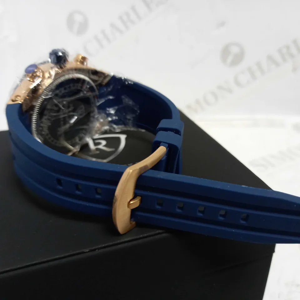 RUCKSTUHL CHRONOGRAPH STYLE RUBBER STRAP WATCH RRP £560