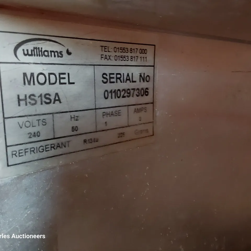 WILLIAMS TALL COMMERCIAL FRIDGE HS1SA