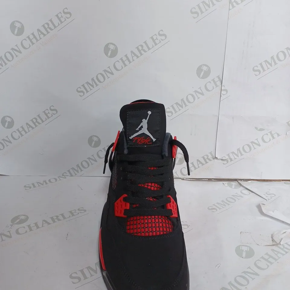 AIR JORDAN 4 RETRO IN BLACK & RED - UK 10