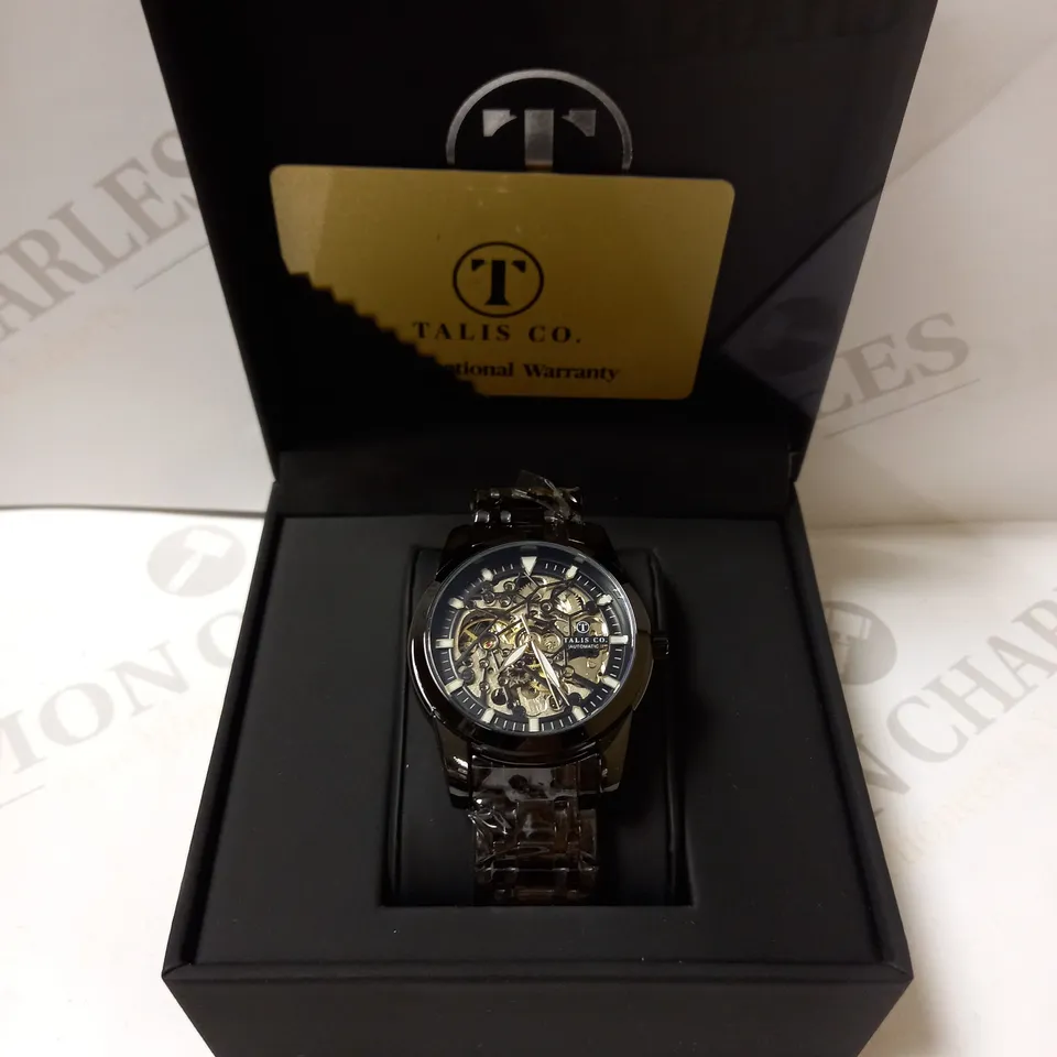 TALIS CO SKELETON DIAL BRACELET STRAP WRISTWATCH RRP £550